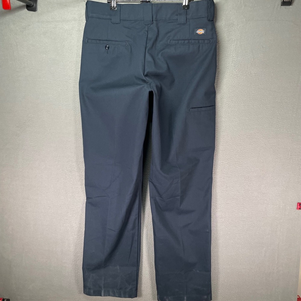 Dickies Flex Work Pants Mens 34x34 Navy Regular Straight WP840 Workwear - Picture 2 of 8